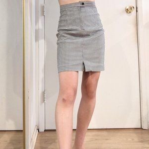 gingham schoolgirl skirt